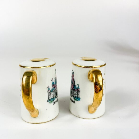 Walt Disney Productions Disneyland Castle Tinker Bell Teapot Salt & Pepper Shake - Picture 4 of 6